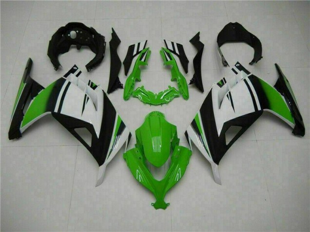 Carénage Moto EX300 2013-2016 - Vert Noir Argent Carénage Moto EX300 2013-2016 - Vert Noir Argent