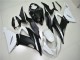 Carénages Moto ZX6R 2013-2018 - Blanc Noir Carénages Moto ZX6R 2013-2018 - Blanc Noir