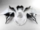 Carénages Moto ZX6R 2013-2018 - Blanc Noir Carénages Moto ZX6R 2013-2018 - Blanc Noir