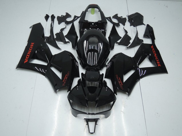 Carénage Moto Honda CBR 600 RR 2013-2023 - Noir Brillant avec Rouge Décalque Carénage Moto Honda CBR 600 RR 2013-2023 - Noir Brillant avec Rouge Décalque