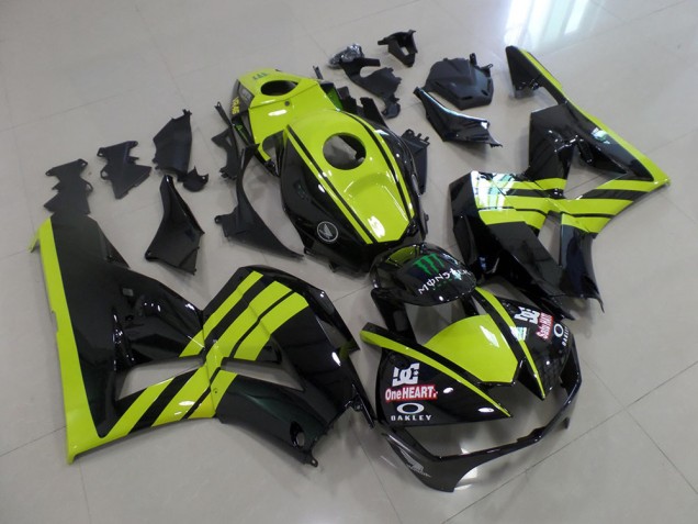 Carénage Moto Honda CBR 600 RR 2013-2023 - Vert Noir Carénage Moto Honda CBR 600 RR 2013-2023 - Vert Noir