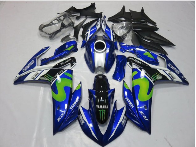 Carénage Moto Yamaha R3 2015-2022 - Movistar Carénage Moto Yamaha R3 2015-2022 - Movistar