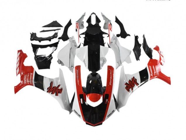 Carrosserie Moto Yamaha R1 2015-2019 - Rouge Blanc Carrosserie Moto Yamaha R1 2015-2019 - Rouge Blanc