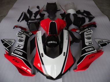 Carénage Moto Yamaha R1 2015-2019 - Rouge Blanc Noir